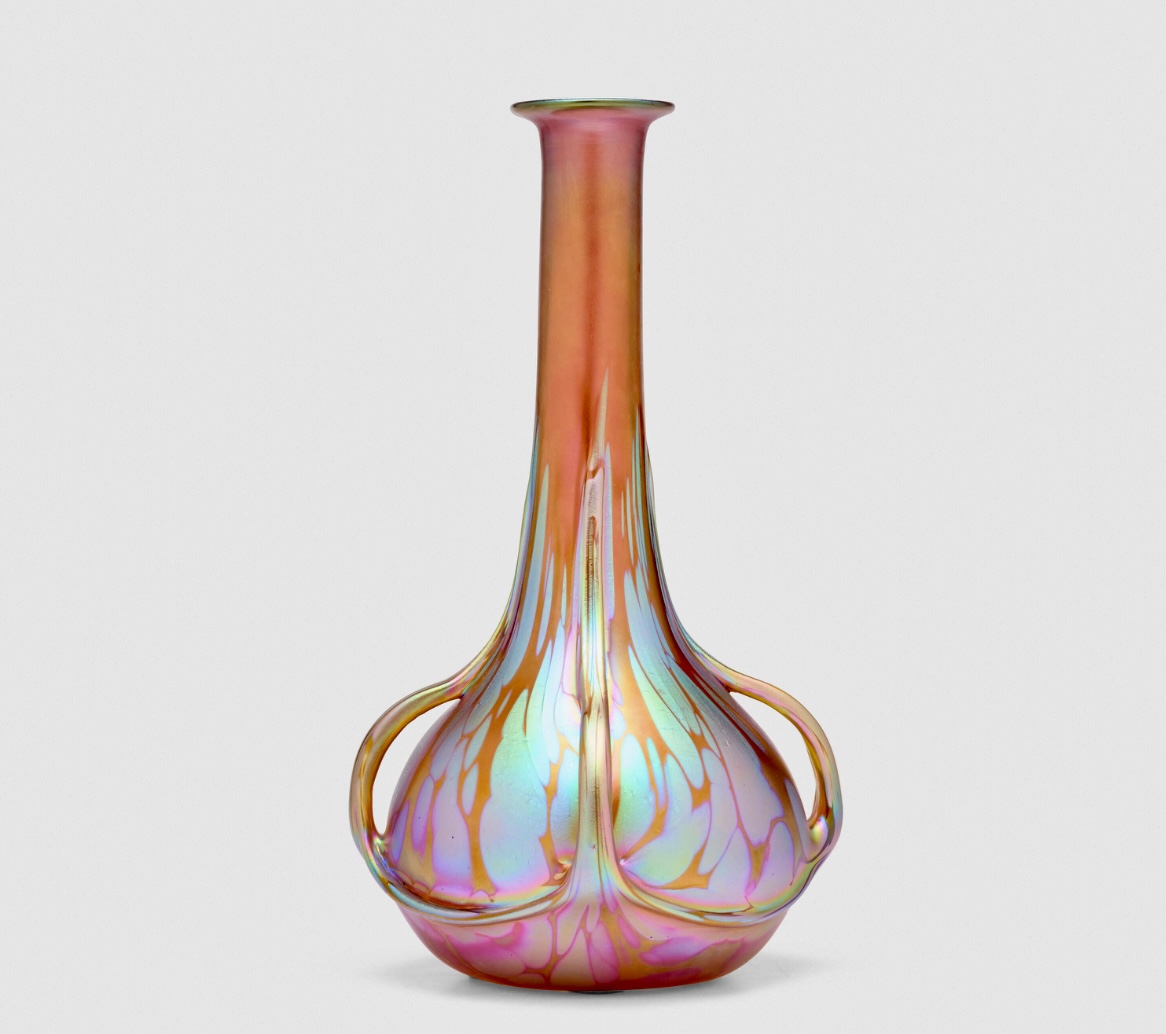 Loetz Extruded Handle Vase